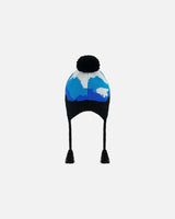 Peruvian Knit Hat Royal Blue Bears And Black | Deux par Deux | Jenni Kidz