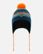 Peruvian Knit Winter Hat In Blue Teal And Orange | Deux par Deux | Jenni Kidz