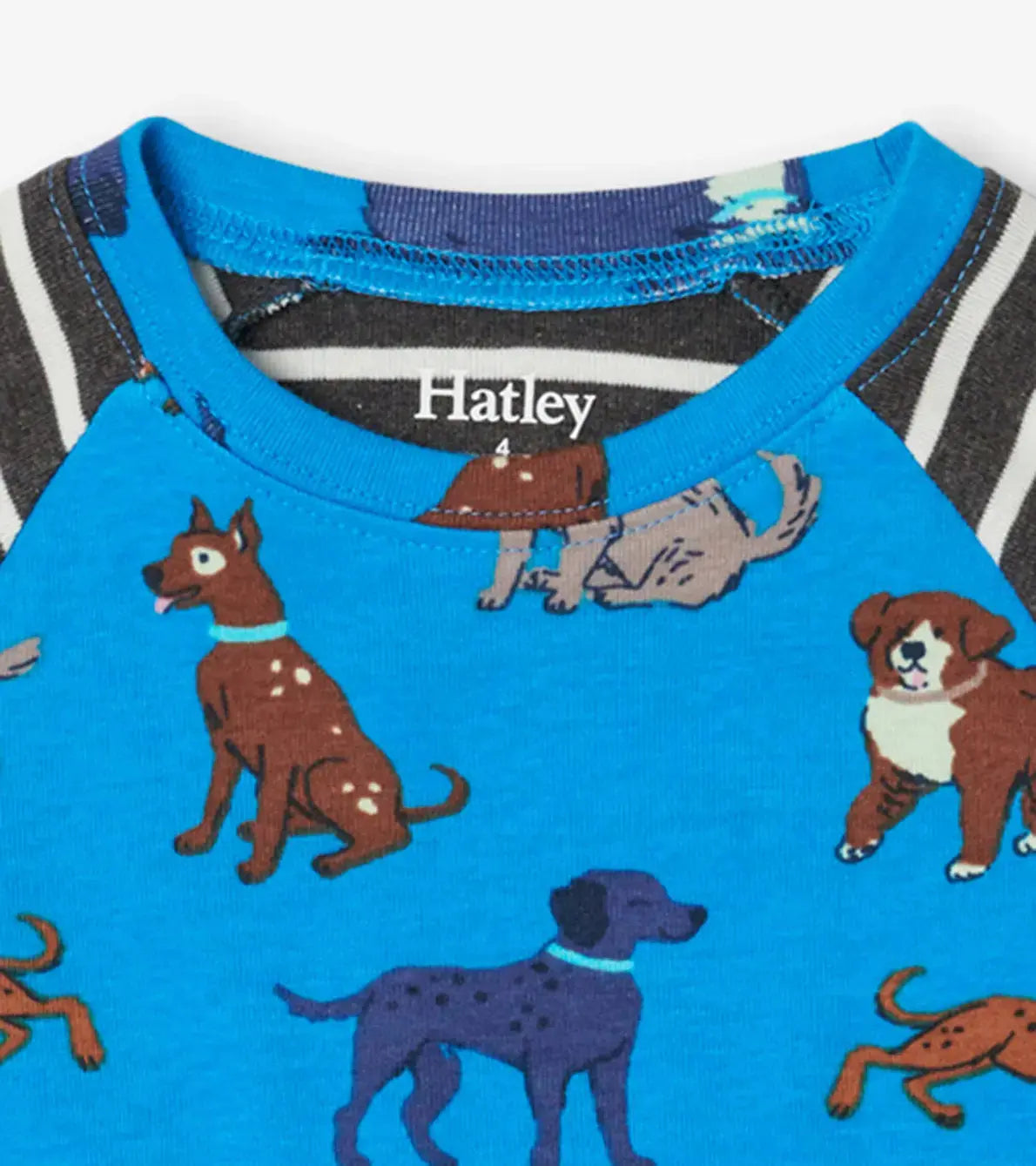 Playful Puppies Organic Cotton Raglan Kids Pajama Set | Hatley | Hatley | Jenni Kidz