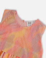 Pleated Layered Dress Metallic Rainbow | Deux par Deux | Jenni Kidz