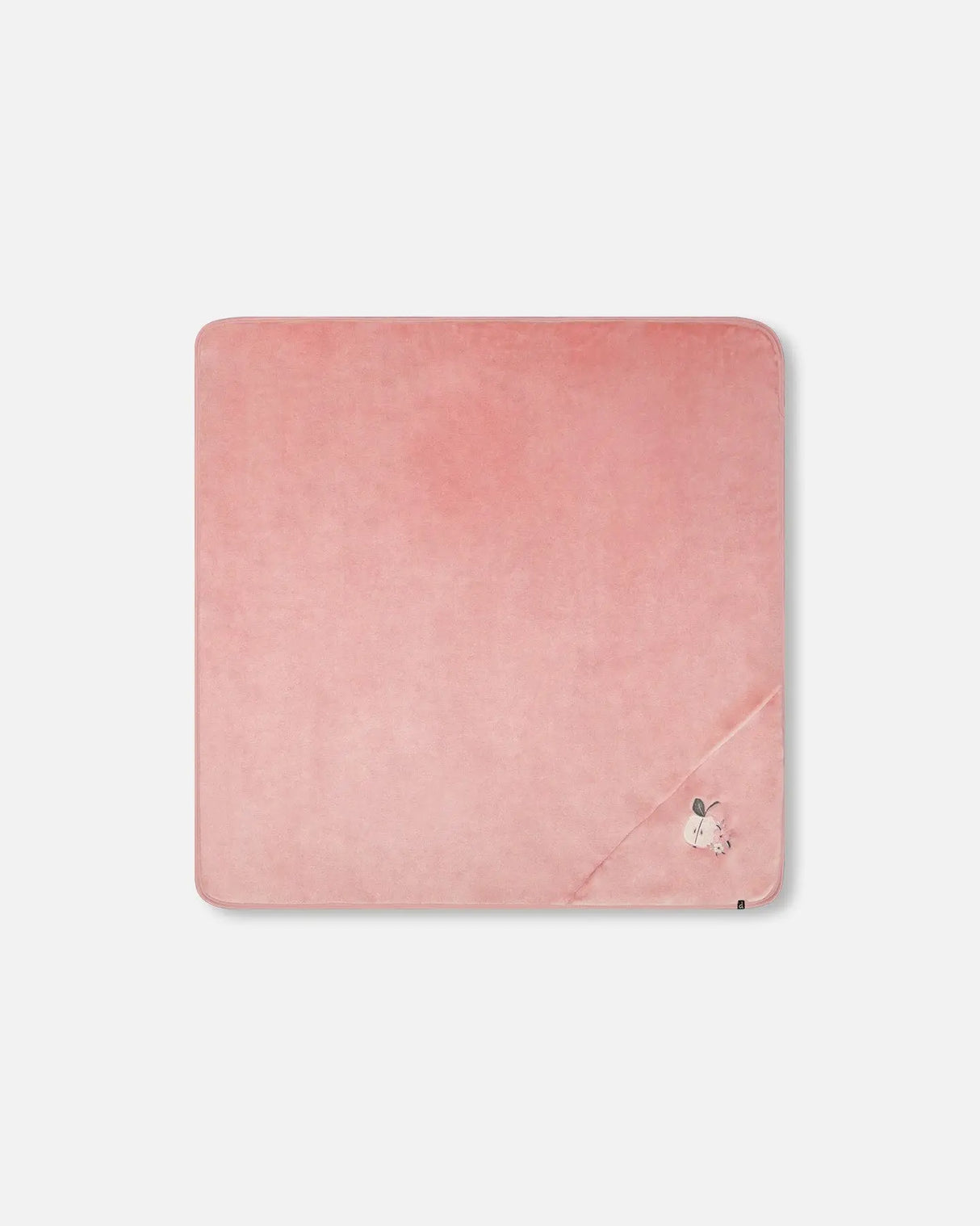 Plush Blanket With Embroidery Light Pink | Deux par Deux | Jenni Kidz