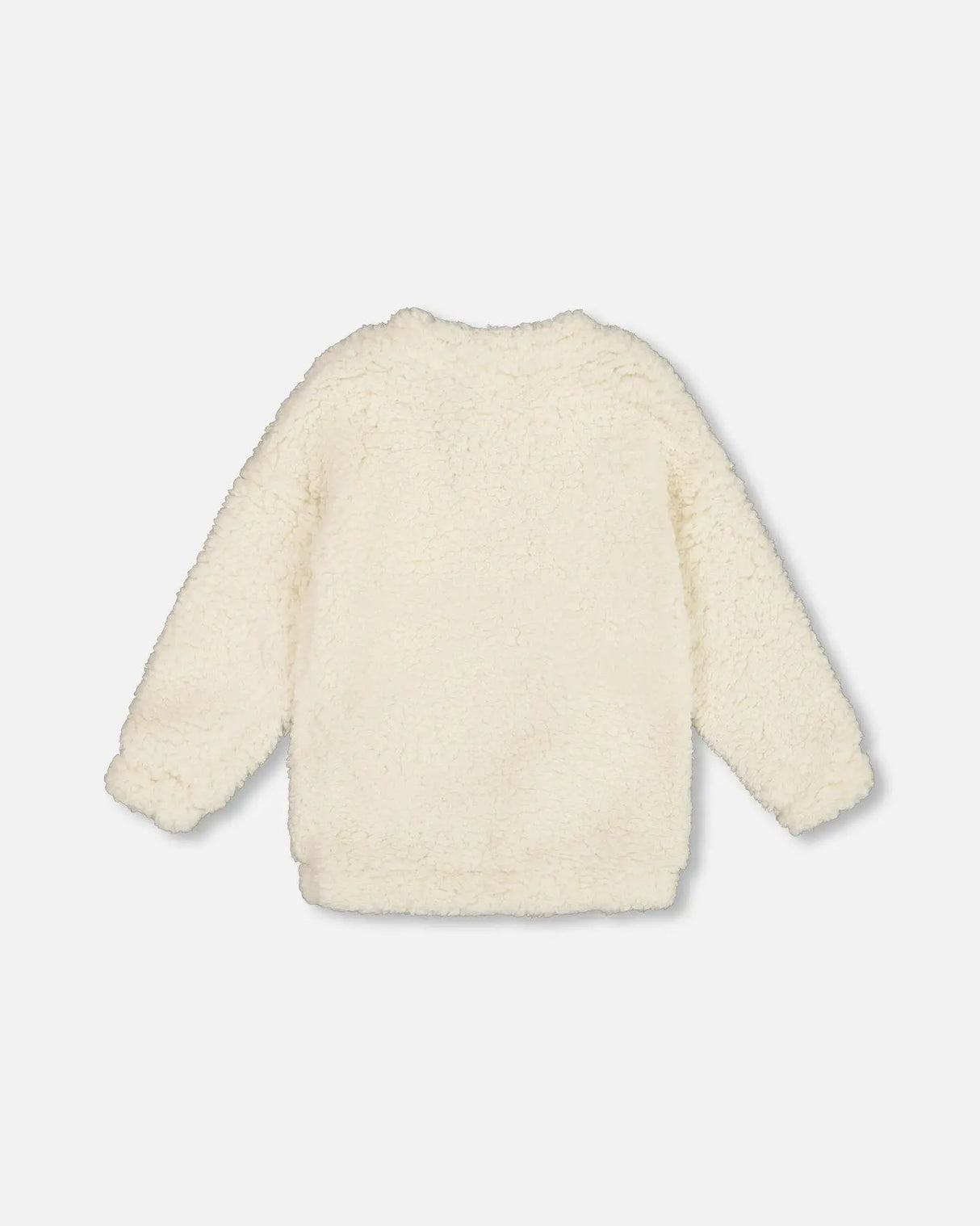 Plush Tunic Off-White With Bear Pocket | Deux par Deux | Jenni Kidz