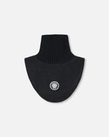 Polar Fleece And Knit Neckwarmer Black | Deux par Deux | Jenni Kidz