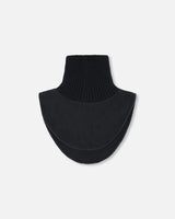 Polar Fleece And Knit Neckwarmer Black | Deux par Deux | Jenni Kidz