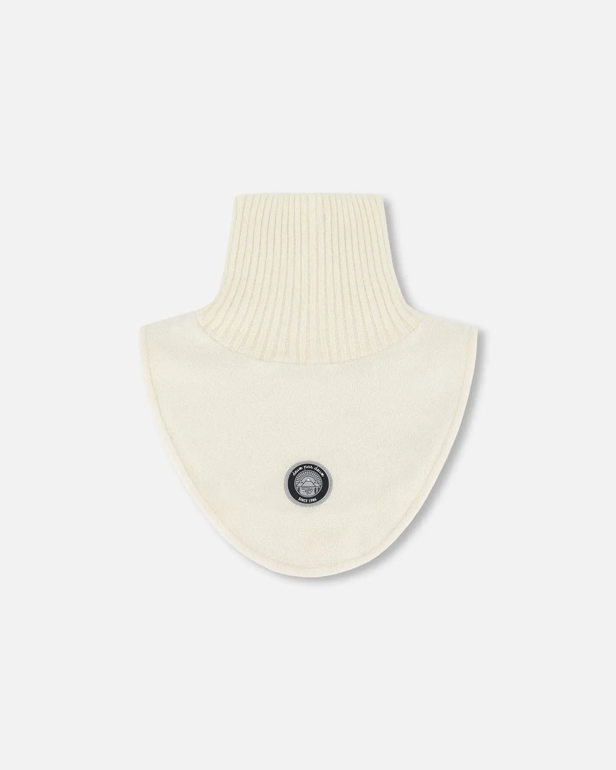 Polar Fleece And Knit Neckwarmer Off-White | Deux par Deux | Jenni Kidz