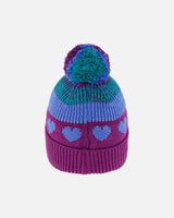 Pompom Knit Hat Gradient Mauve | Deux par Deux | Jenni Kidz