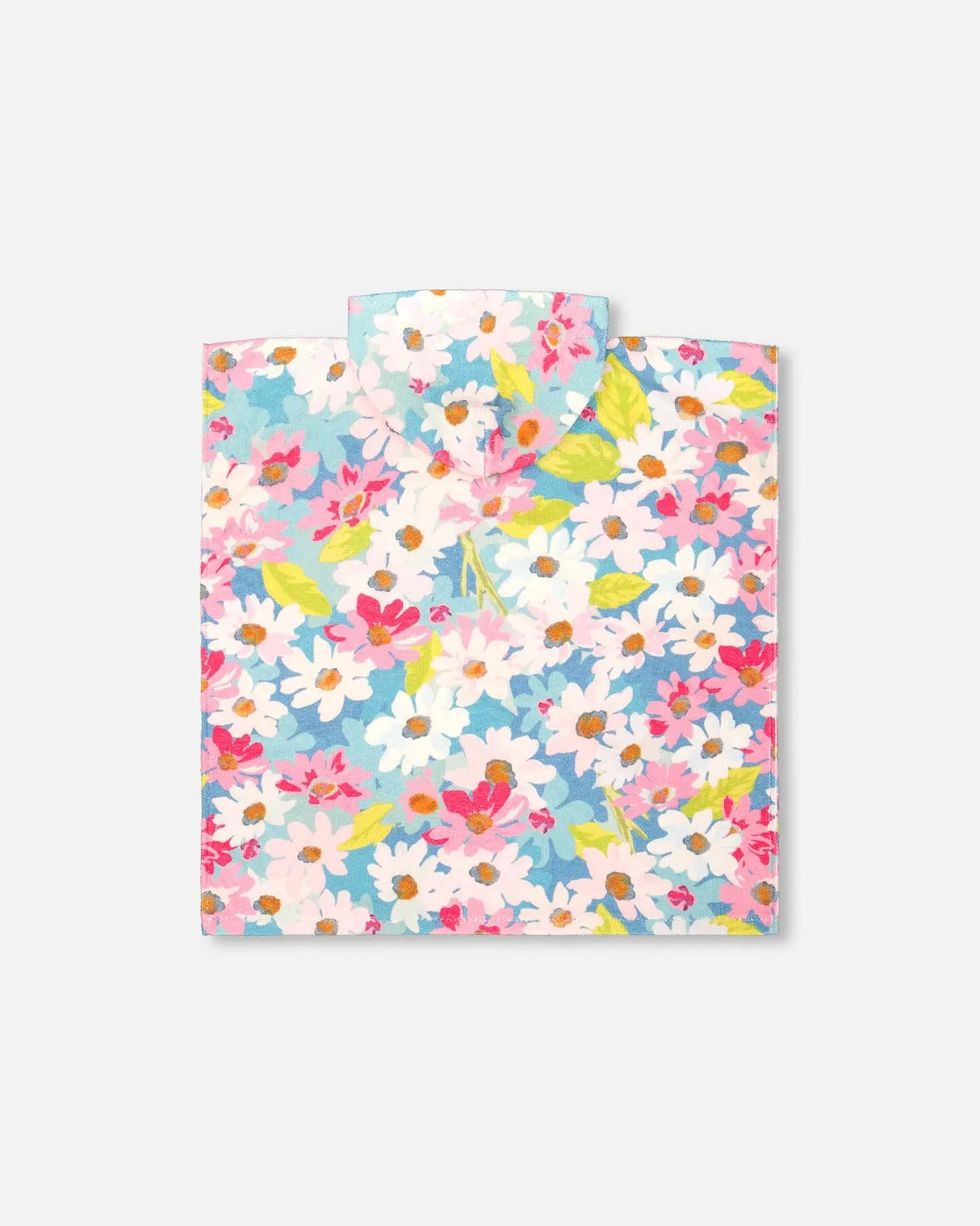 Poncho De Plage Motif Floral Blanc | Deux par Deux | Jenni Kidz