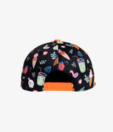 Poolside Snapback Hat - Black | Headster | Headster | Jenni Kidz