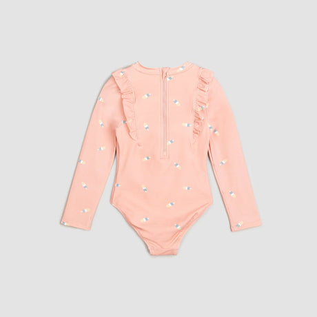 Popsicle Print on Dusty Pink Long-Sleeve One-Piece Baby & Toddler Girls Swimsuit | Petit Lem | Miles The Label | Jenni Kidz