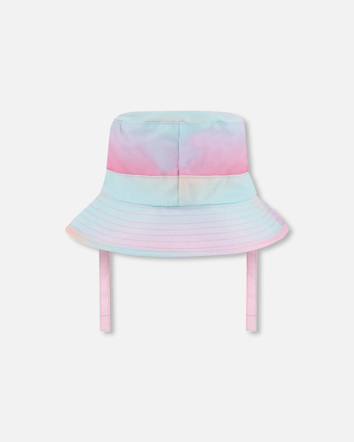 Printed Beach Sun Hat Pink, Orange, And Turquoise | Deux par Deux | Jenni Kidz