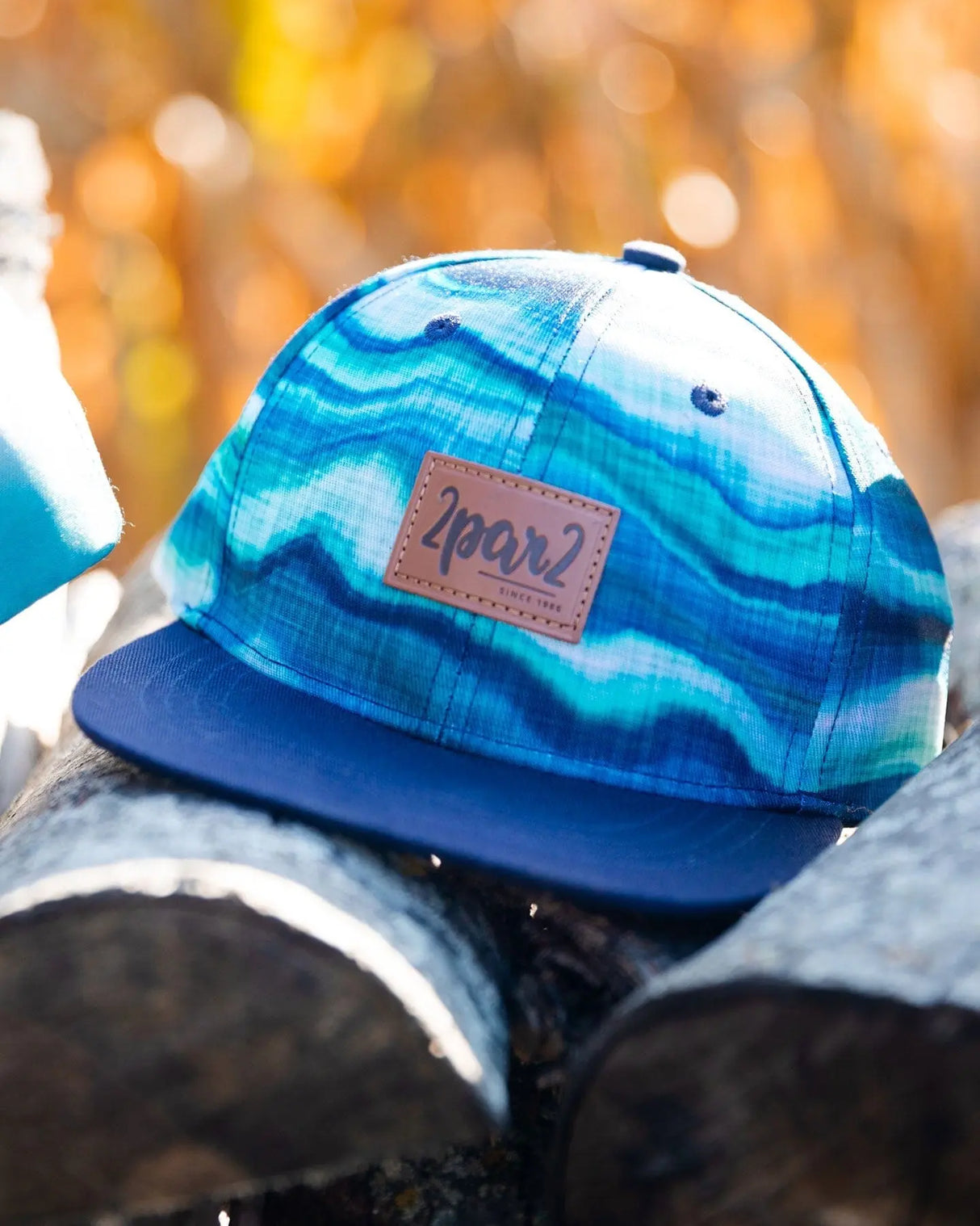 Printed Cap Blue Wave And Black | Deux par Deux | Jenni Kidz