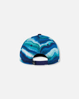 Printed Cap Blue Wave And Black | Deux par Deux | Jenni Kidz