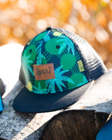 Printed Cap Green Jungle On Black | Deux par Deux | Jenni Kidz