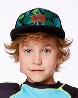 Printed Cap Green Jungle On Black | Deux par Deux | Jenni Kidz