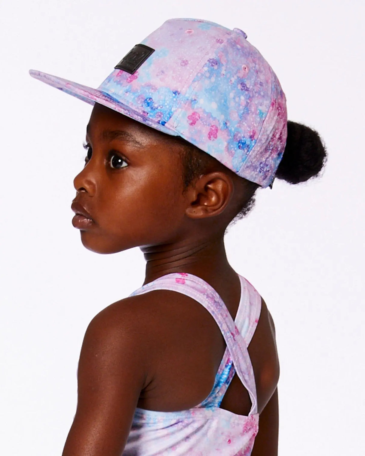 Printed Cap Pink With Bubble Effects | Deux par Deux | Jenni Kidz