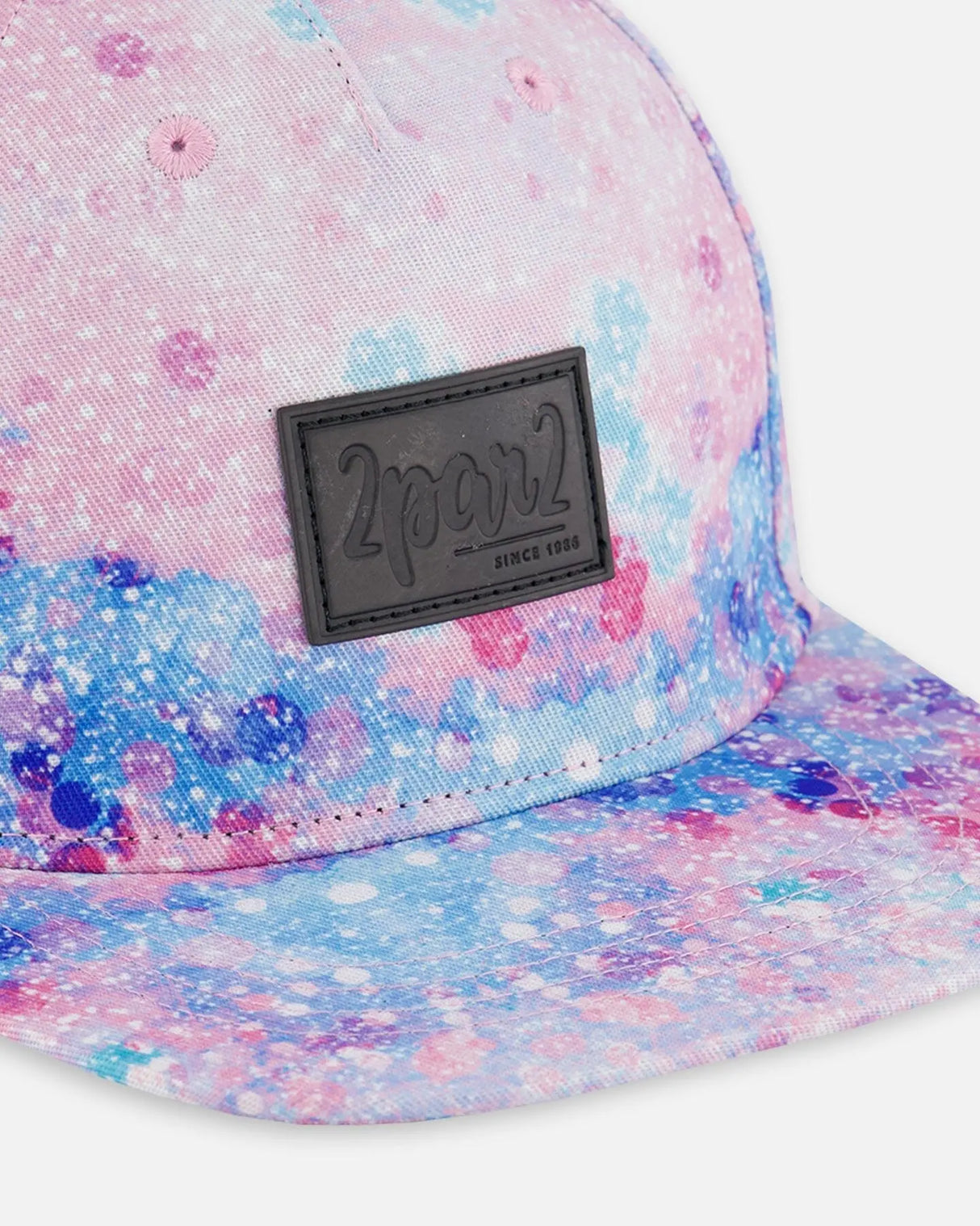 Printed Cap Pink With Bubble Effects | Deux par Deux | Jenni Kidz