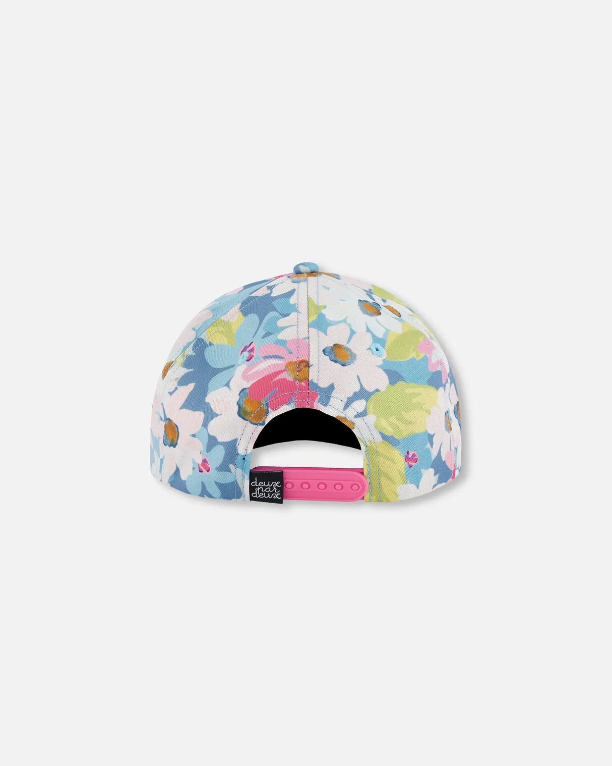 Printed Cap White, Pink, And Green Flowers | Deux par Deux | Jenni Kidz