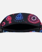 Printed Fanny Pack Black And Blue And Pink Items | Deux par Deux | Jenni Kidz