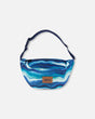 Printed Fanny Pack Blue Wave And Black | Deux par Deux | Jenni Kidz