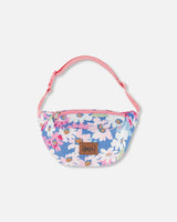 Printed Fanny Pack White, Pink, And Green Flowers | Deux par Deux | Jenni Kidz