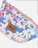 Printed Fanny Pack White, Pink, And Green Flowers | Deux par Deux | Jenni Kidz