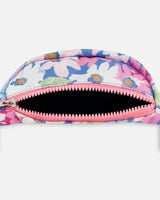 Printed Fanny Pack White, Pink, And Green Flowers | Deux par Deux | Jenni Kidz