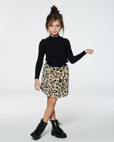 Printed Faux Fur Skirt Leopard | Deux par Deux | Jenni Kidz