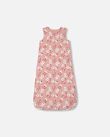 Printed Muslin Sleep Sack Pink And White Flowers | Deux par Deux | Jenni Kidz