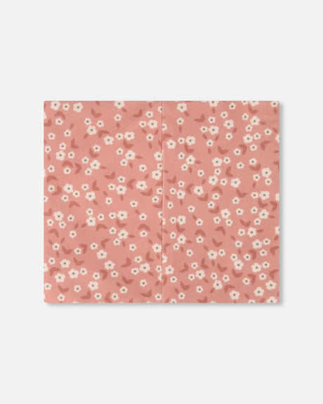 Printed Neck Tube Small White Flowers On Pale Pink | Deux par Deux | Jenni Kidz