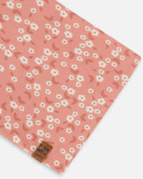 Printed Neck Tube Small White Flowers On Pale Pink | Deux par Deux | Jenni Kidz