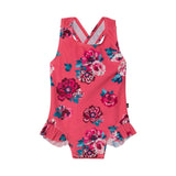 Printed One Piece Bathing Suit Pink Roses (Copy) | Deux par Deux | Jenni Kidz