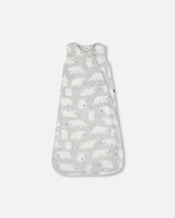 Printed Plush Sleep Sack Gray With Polar Bears | Deux par Deux | Jenni Kidz