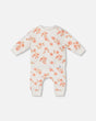 Printed Quilted Top And Pant Set White And Pink Flowers | Deux par Deux | Jenni Kidz