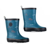 Printed Rain Boots Blue Camping | Deux par Deux | Jenni Kidz