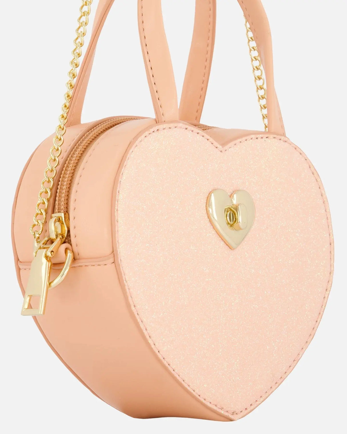 Pu Heart Bag Light Pink | Deux par Deux | Jenni Kidz