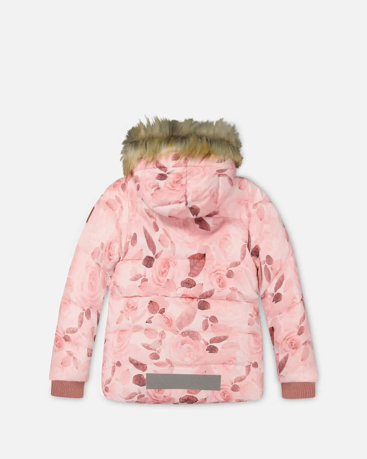 Puffy Jacket Printed Rose Petals | Deux par Deux | Jenni Kidz