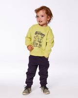 Pullover Graphic Sweatshirt Lime Green | Deux par Deux | Jenni Kidz