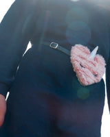 Quilted Heart Fleece Dress With Belt Navy | Deux par Deux | Jenni Kidz