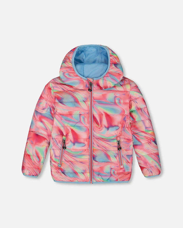 Quilted Jacket Printed Marble | Deux par Deux | Jenni Kidz