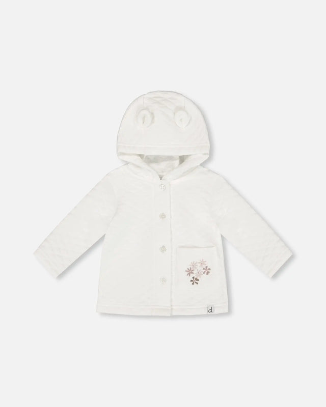 Quilted Jacket With Hood Snow White | Deux par Deux | Jenni Kidz