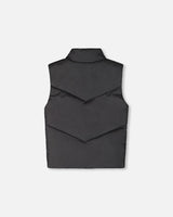Quilted Mid-Season Sleeveless Vest Black | Deux par Deux | Jenni Kidz