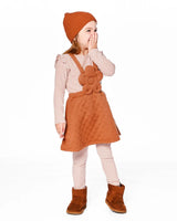 Quilted Overall Dress Mocha | Deux par Deux | Jenni Kidz
