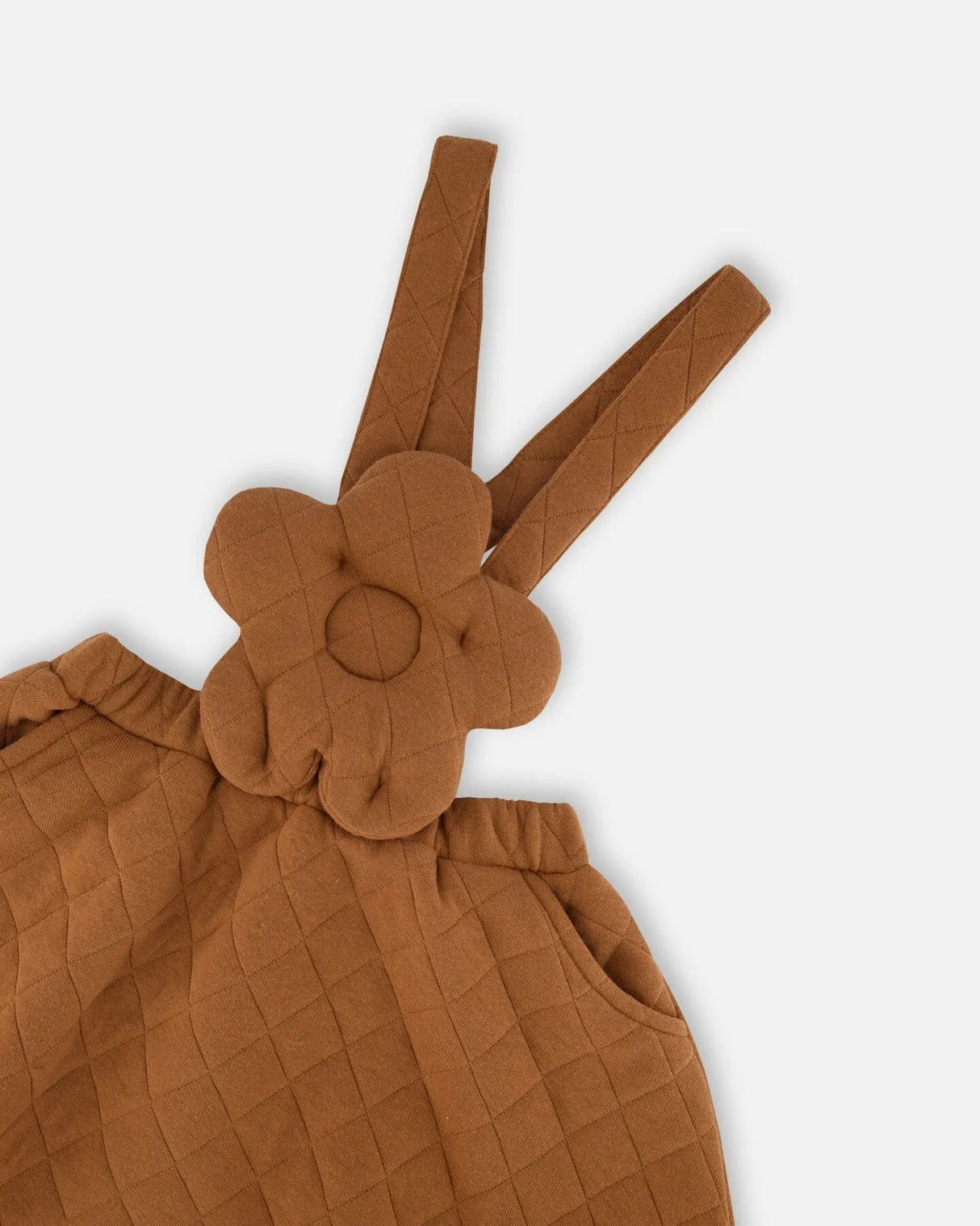 Quilted Overall Dress Mocha | Deux par Deux | Jenni Kidz