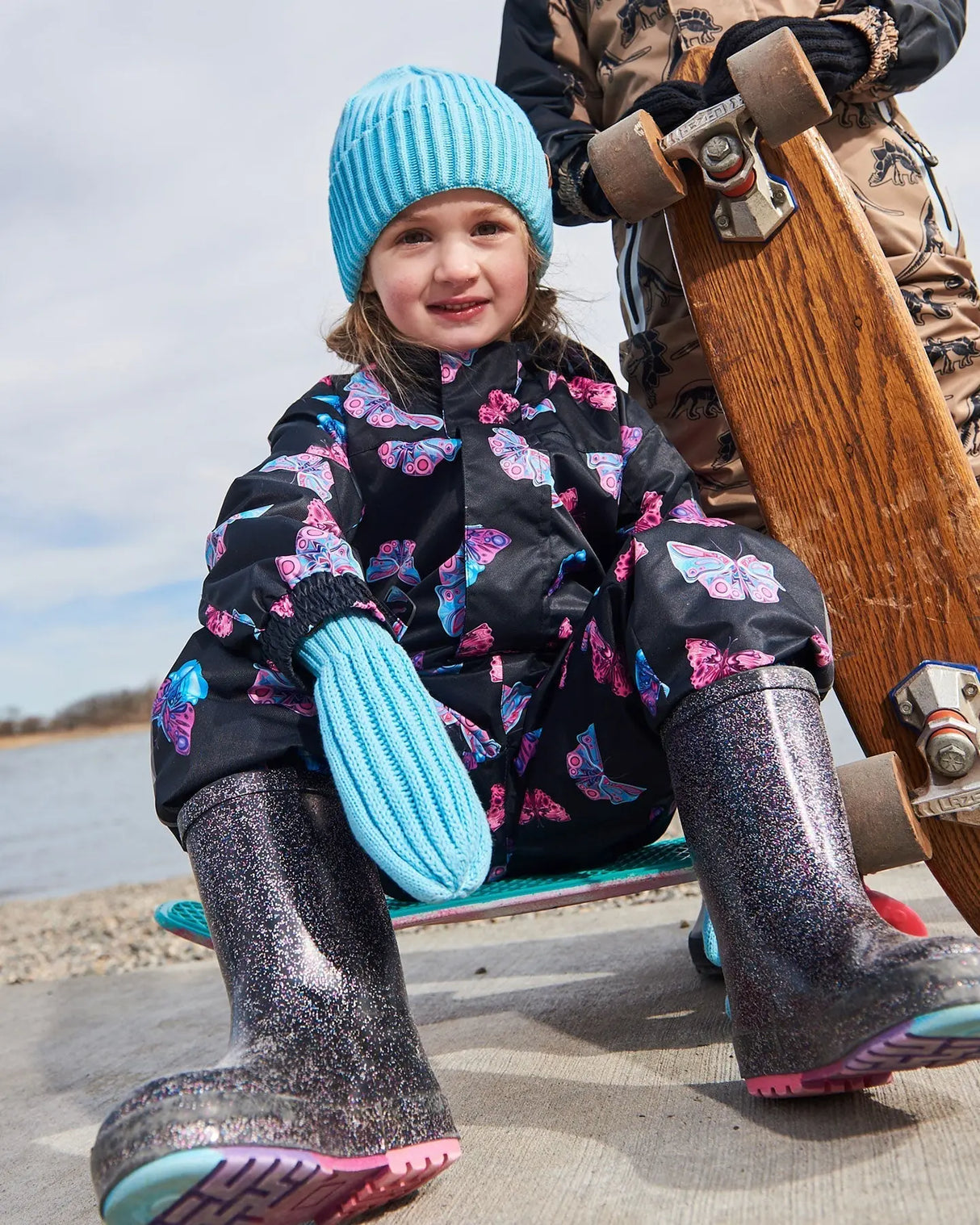 Rain Boots Black With Glitter | Deux par Deux | Jenni Kidz