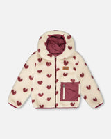 Reversible Mid-Season Jacket Purple Plum | Deux par Deux | Jenni Kidz