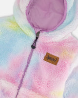 Reversible Plush Jacket Lilac Tie Dye | Deux par Deux | Jenni Kidz