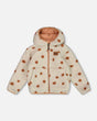 Reversible Sherpa Jacket Pinky Brown With Dots | Deux par Deux | Jenni Kidz