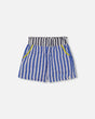 Seersucker Short Blue And White Striped | Deux par Deux | Jenni Kidz