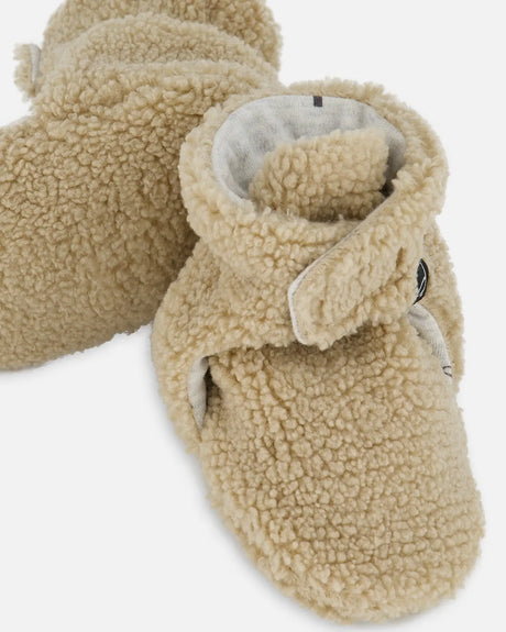 Sherpa Slippers Sand | Deux par Deux | Jenni Kidz