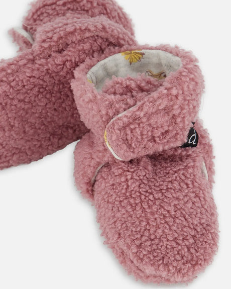 Sherpa Slippers Woodrose | Deux par Deux | Jenni Kidz